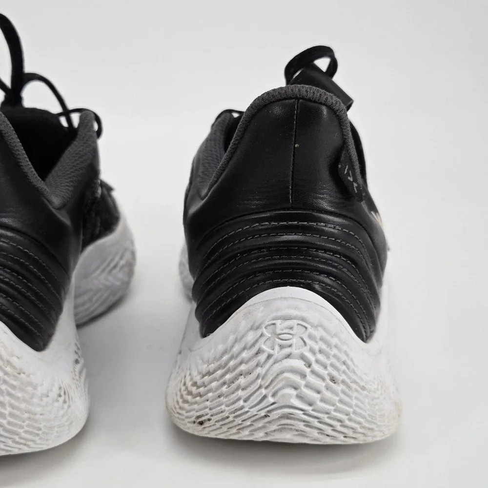 Under Armour Curry Flow 9 Team Black White‎ Youth 3.5 Women 5 Basketball Shoe